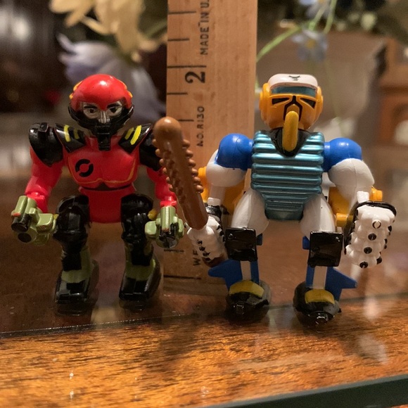 Vintage 1992 Zbots Micro Machines Malfactor & Homer Galoob Action Figure Z Bot - Picture 3 of 7